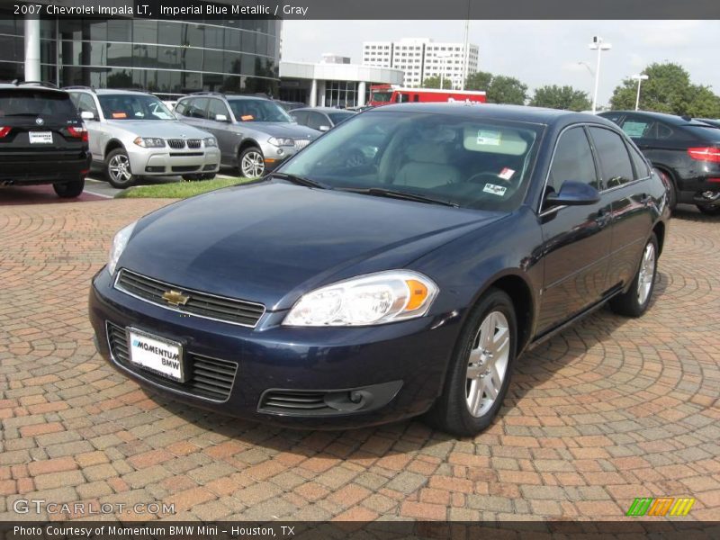 Imperial Blue Metallic / Gray 2007 Chevrolet Impala LT
