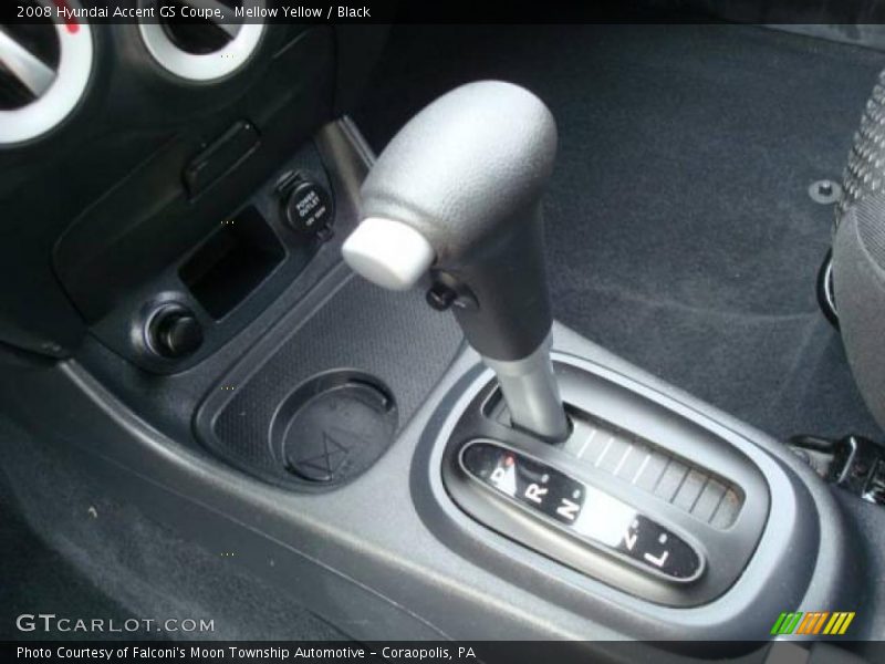Mellow Yellow / Black 2008 Hyundai Accent GS Coupe