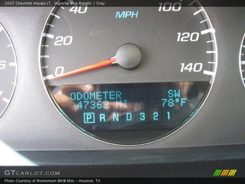 Imperial Blue Metallic / Gray 2007 Chevrolet Impala LT