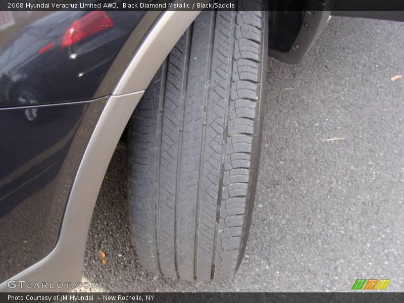 Black Diamond Metallic / Black/Saddle 2008 Hyundai Veracruz Limited AWD