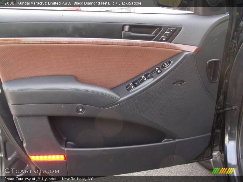 Black Diamond Metallic / Black/Saddle 2008 Hyundai Veracruz Limited AWD