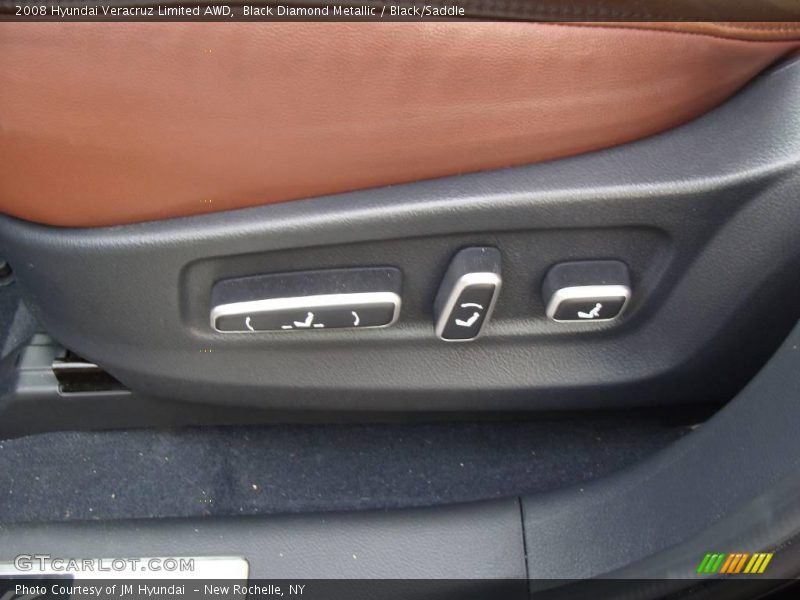 Black Diamond Metallic / Black/Saddle 2008 Hyundai Veracruz Limited AWD