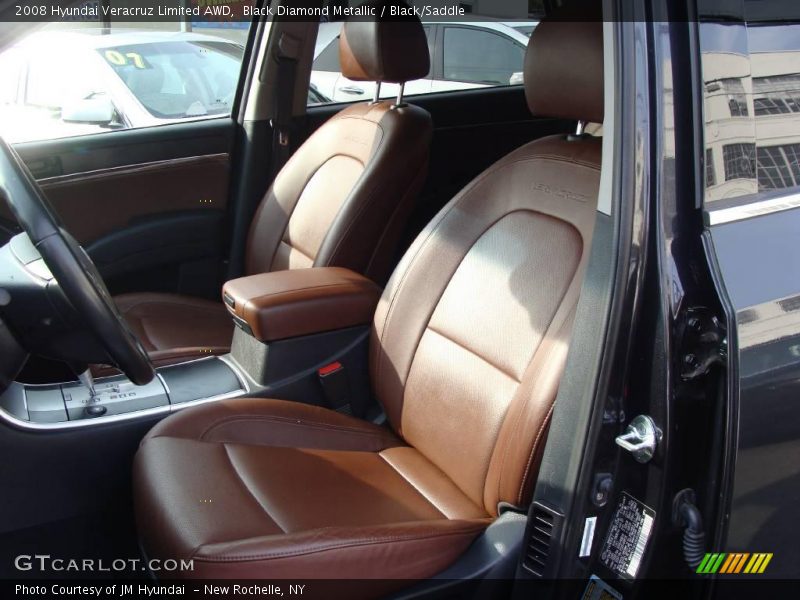 Black Diamond Metallic / Black/Saddle 2008 Hyundai Veracruz Limited AWD