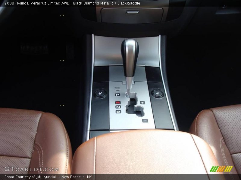 Black Diamond Metallic / Black/Saddle 2008 Hyundai Veracruz Limited AWD