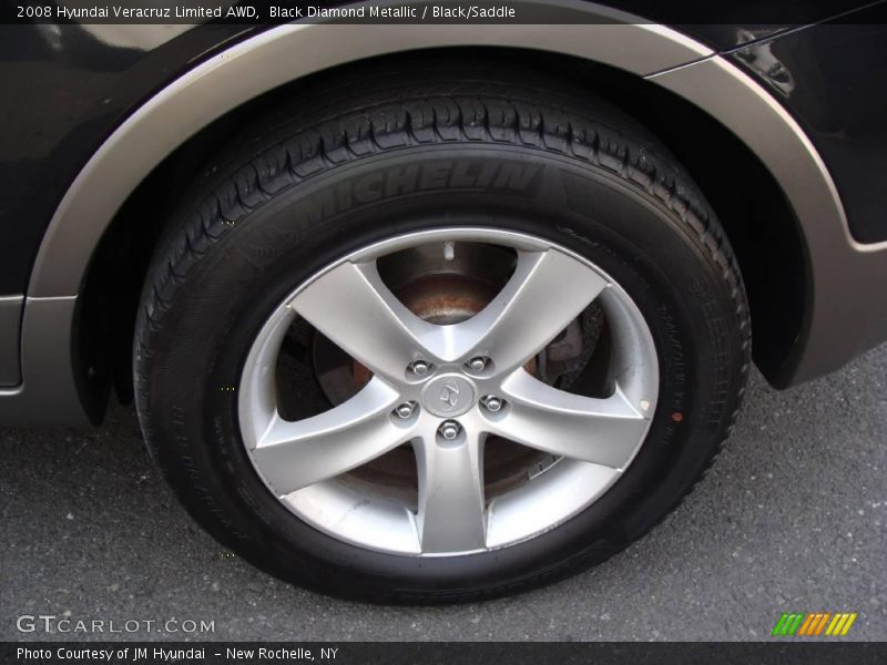 Black Diamond Metallic / Black/Saddle 2008 Hyundai Veracruz Limited AWD