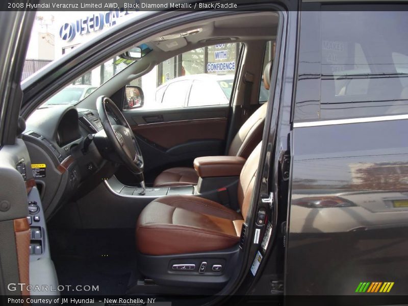 Black Diamond Metallic / Black/Saddle 2008 Hyundai Veracruz Limited AWD