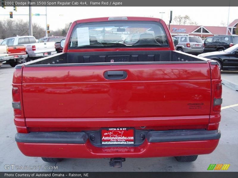 Flame Red / Agate 2001 Dodge Ram 1500 Sport Regular Cab 4x4