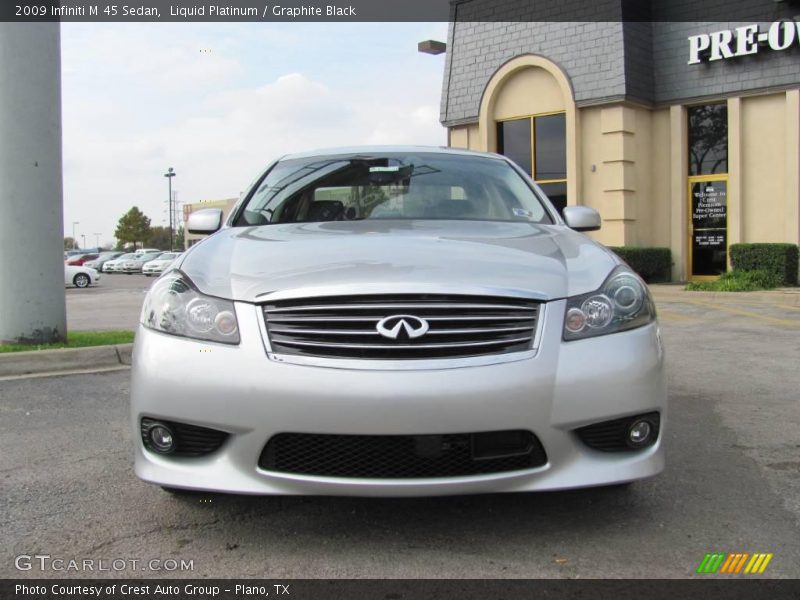 Liquid Platinum / Graphite Black 2009 Infiniti M 45 Sedan