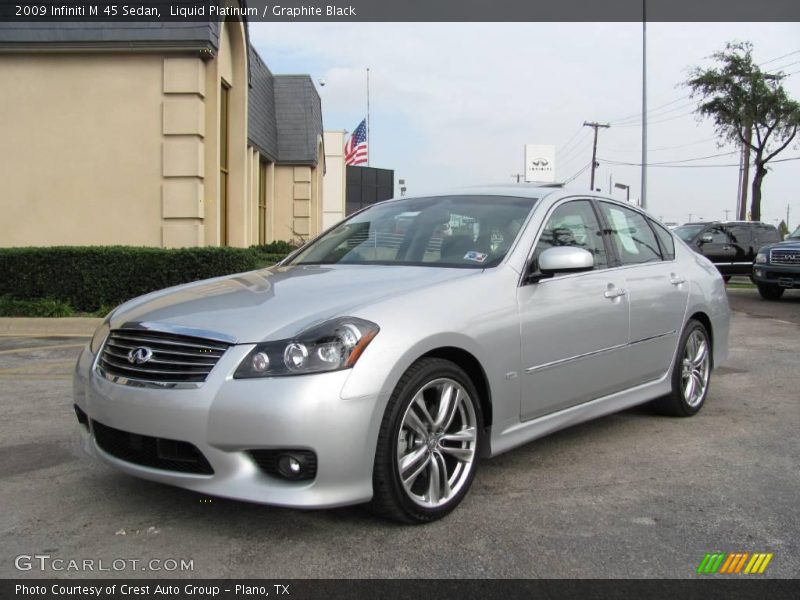 Liquid Platinum / Graphite Black 2009 Infiniti M 45 Sedan