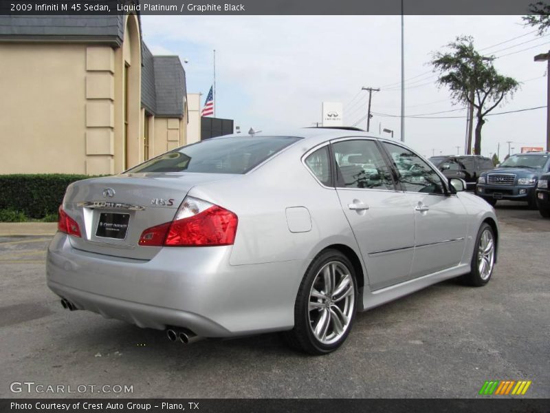 Liquid Platinum / Graphite Black 2009 Infiniti M 45 Sedan
