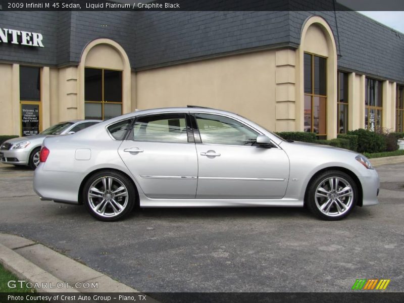 Liquid Platinum / Graphite Black 2009 Infiniti M 45 Sedan