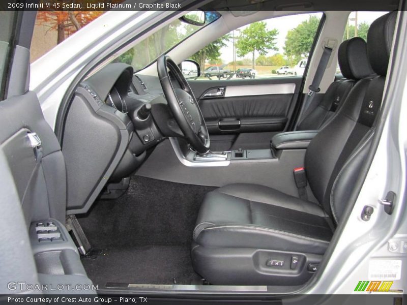 Liquid Platinum / Graphite Black 2009 Infiniti M 45 Sedan
