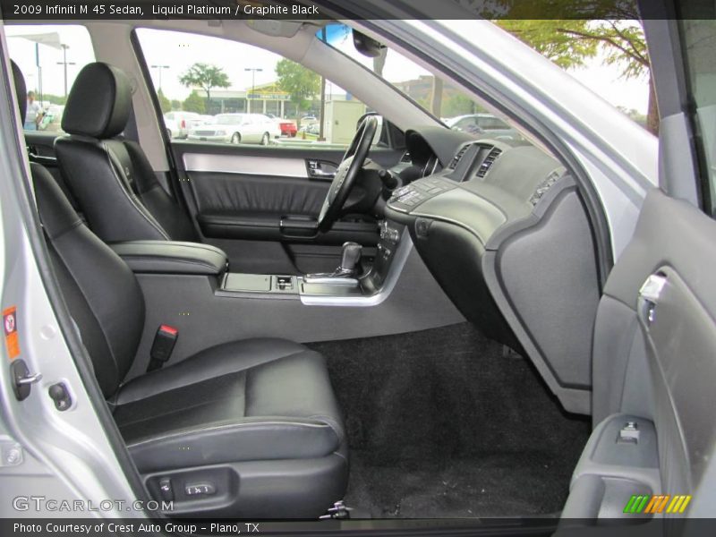 Liquid Platinum / Graphite Black 2009 Infiniti M 45 Sedan