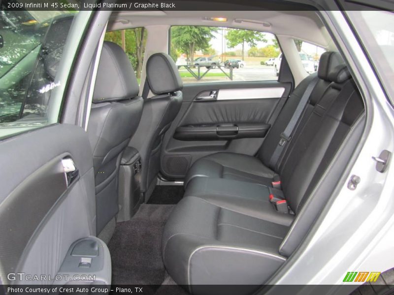 Liquid Platinum / Graphite Black 2009 Infiniti M 45 Sedan