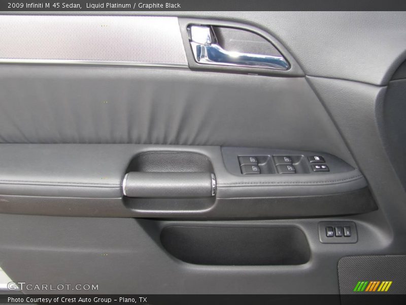 Liquid Platinum / Graphite Black 2009 Infiniti M 45 Sedan
