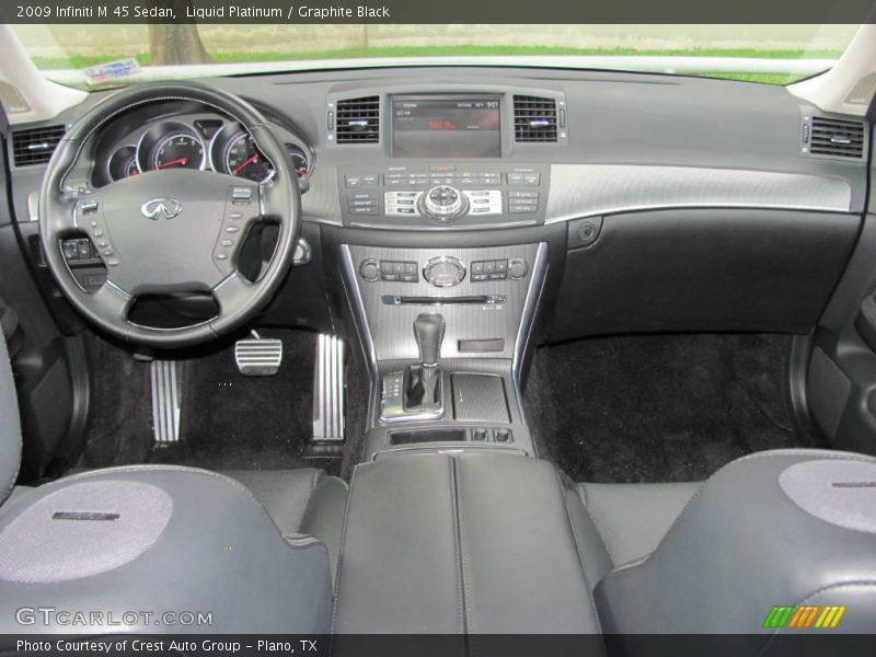 Liquid Platinum / Graphite Black 2009 Infiniti M 45 Sedan