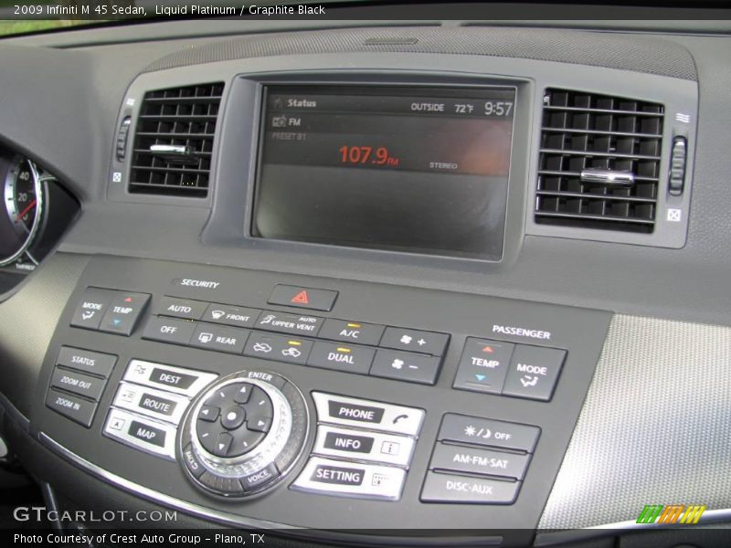 Liquid Platinum / Graphite Black 2009 Infiniti M 45 Sedan