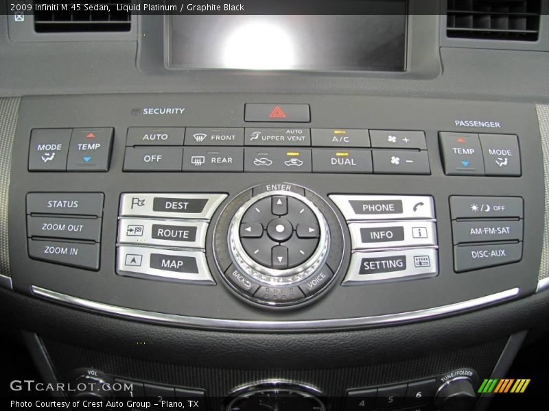 Liquid Platinum / Graphite Black 2009 Infiniti M 45 Sedan