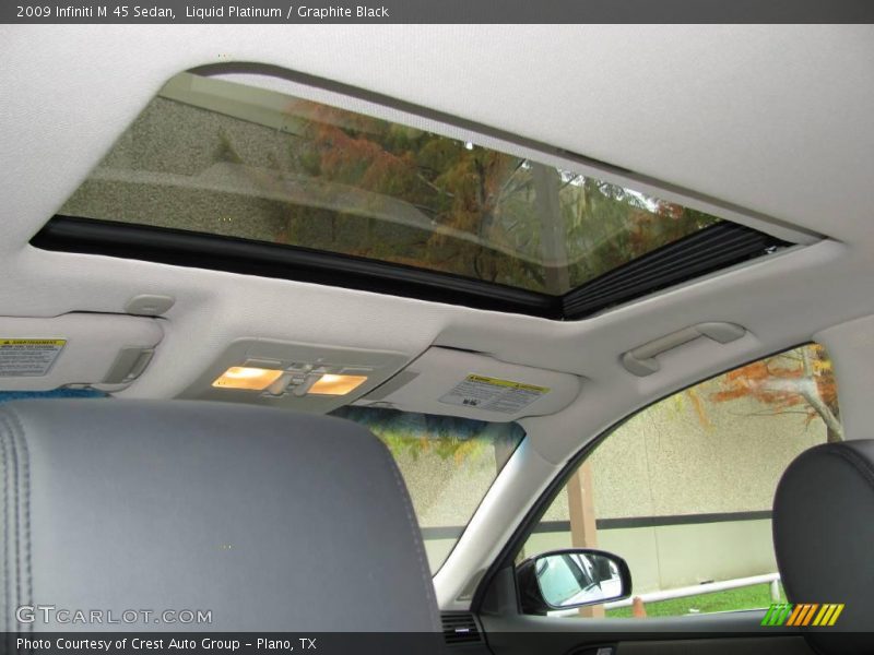 Liquid Platinum / Graphite Black 2009 Infiniti M 45 Sedan
