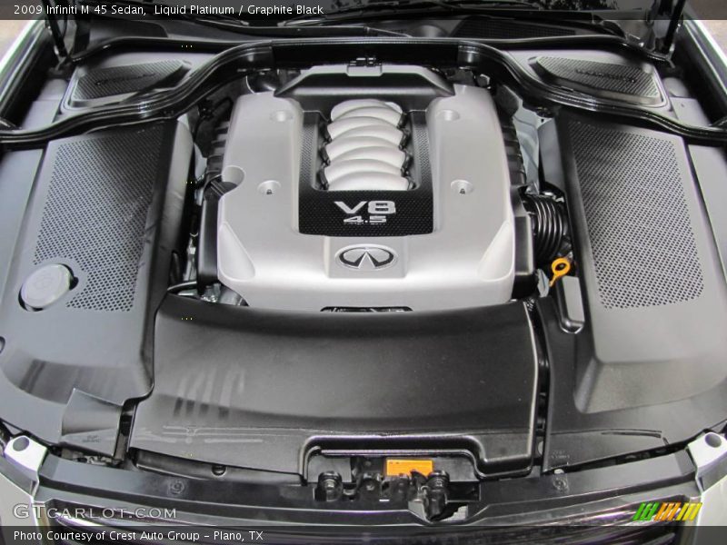 Liquid Platinum / Graphite Black 2009 Infiniti M 45 Sedan