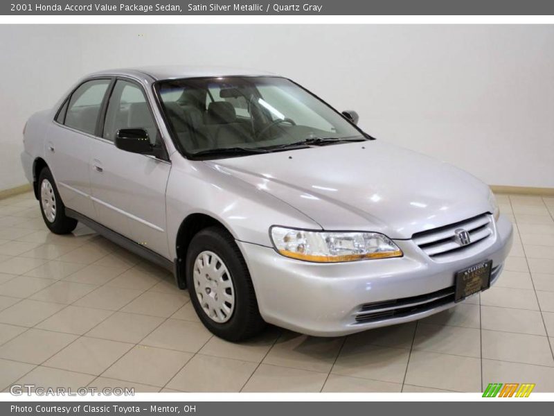 Satin Silver Metallic / Quartz Gray 2001 Honda Accord Value Package Sedan