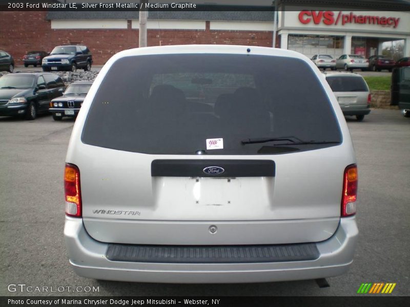 Silver Frost Metallic / Medium Graphite 2003 Ford Windstar LE