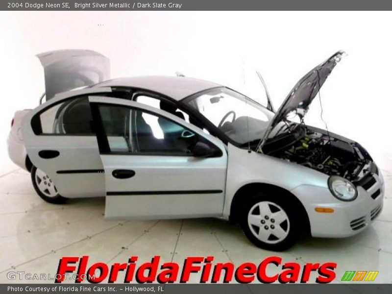 Bright Silver Metallic / Dark Slate Gray 2004 Dodge Neon SE