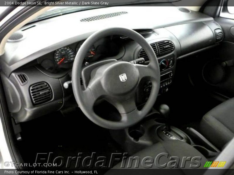 Bright Silver Metallic / Dark Slate Gray 2004 Dodge Neon SE