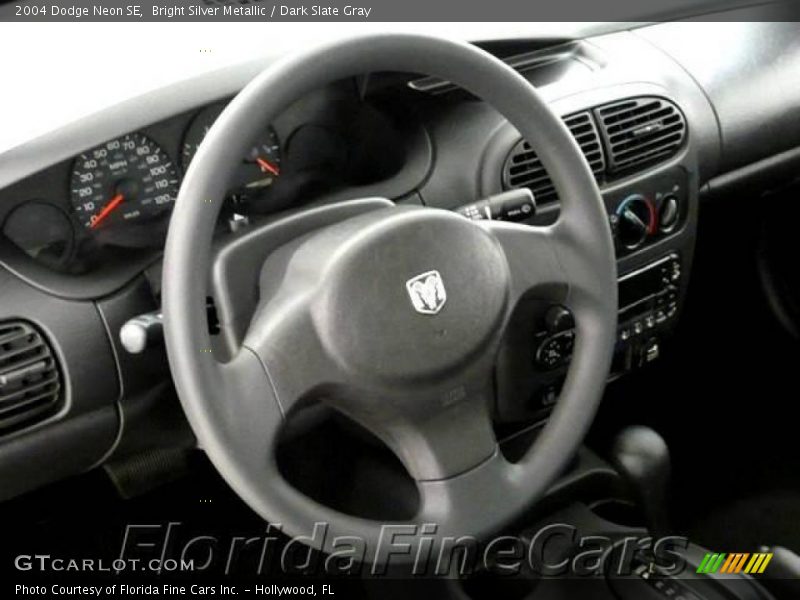 Bright Silver Metallic / Dark Slate Gray 2004 Dodge Neon SE
