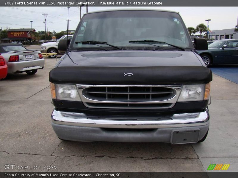 True Blue Metallic / Medium Graphite 2002 Ford E Series Van E150 Passenger Conversion