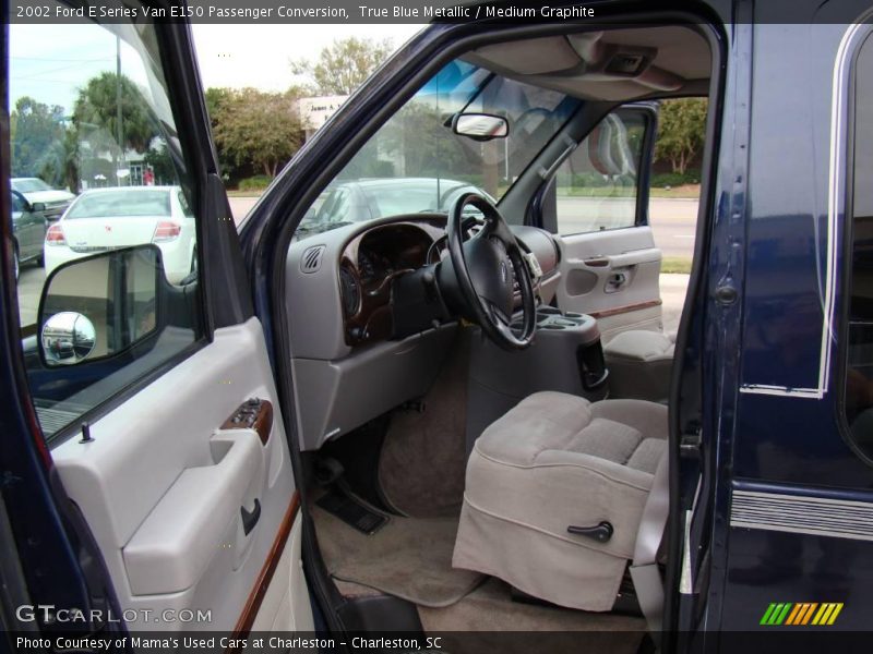 True Blue Metallic / Medium Graphite 2002 Ford E Series Van E150 Passenger Conversion