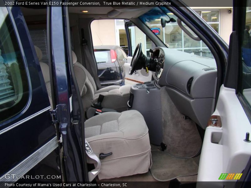True Blue Metallic / Medium Graphite 2002 Ford E Series Van E150 Passenger Conversion