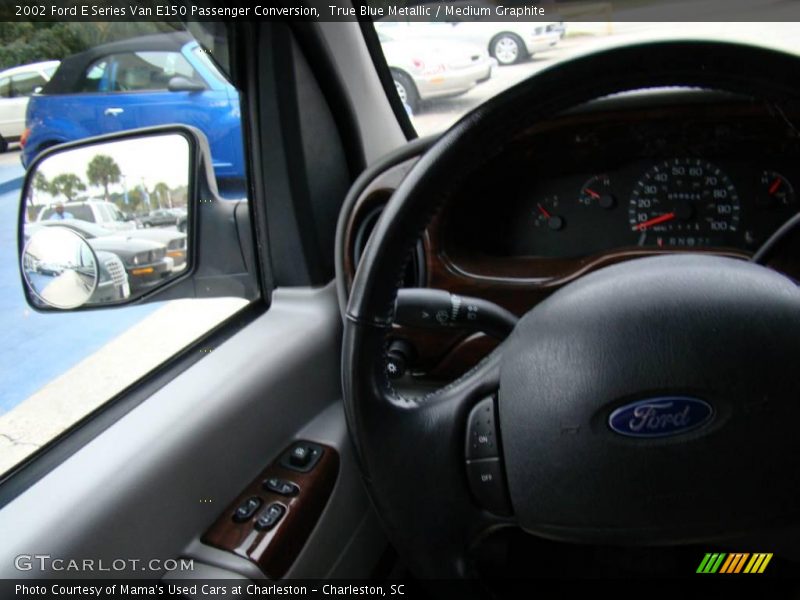 True Blue Metallic / Medium Graphite 2002 Ford E Series Van E150 Passenger Conversion