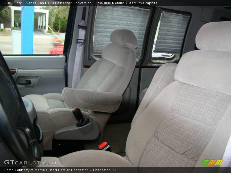 True Blue Metallic / Medium Graphite 2002 Ford E Series Van E150 Passenger Conversion