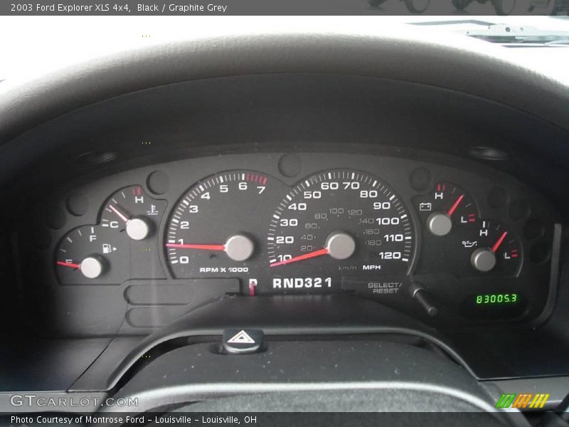 Black / Graphite Grey 2003 Ford Explorer XLS 4x4