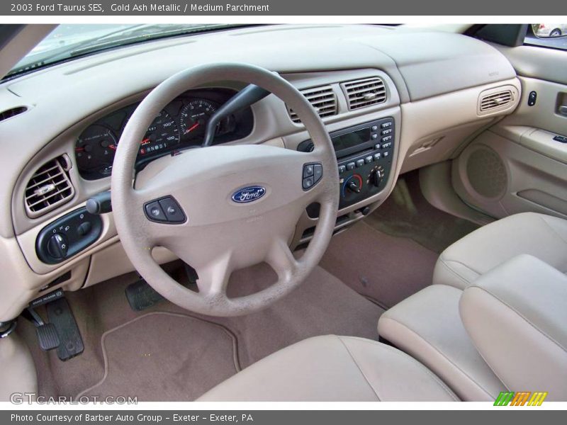 Gold Ash Metallic / Medium Parchment 2003 Ford Taurus SES