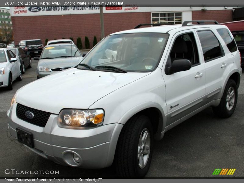 Oxford White / Medium/Dark Flint 2007 Ford Escape Hybrid 4WD