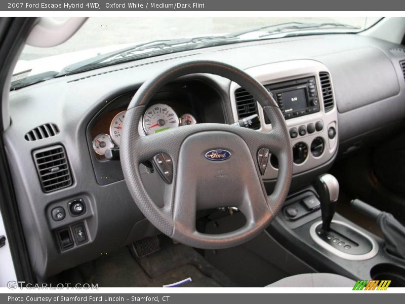 Oxford White / Medium/Dark Flint 2007 Ford Escape Hybrid 4WD
