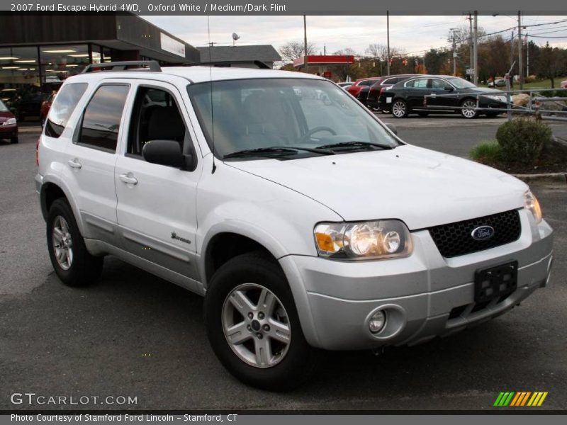 Oxford White / Medium/Dark Flint 2007 Ford Escape Hybrid 4WD