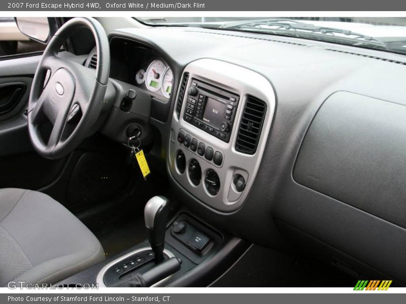 Oxford White / Medium/Dark Flint 2007 Ford Escape Hybrid 4WD