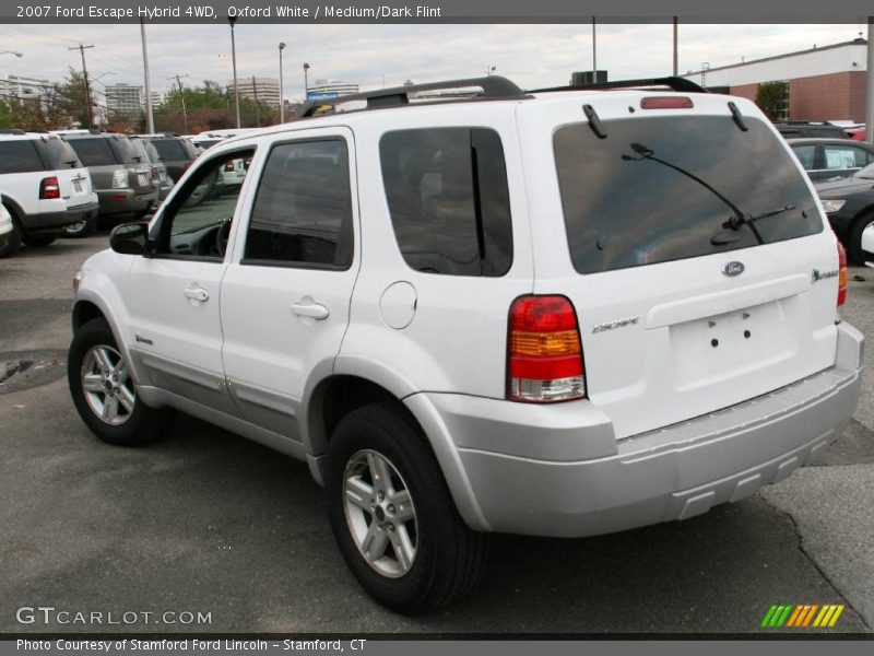 Oxford White / Medium/Dark Flint 2007 Ford Escape Hybrid 4WD