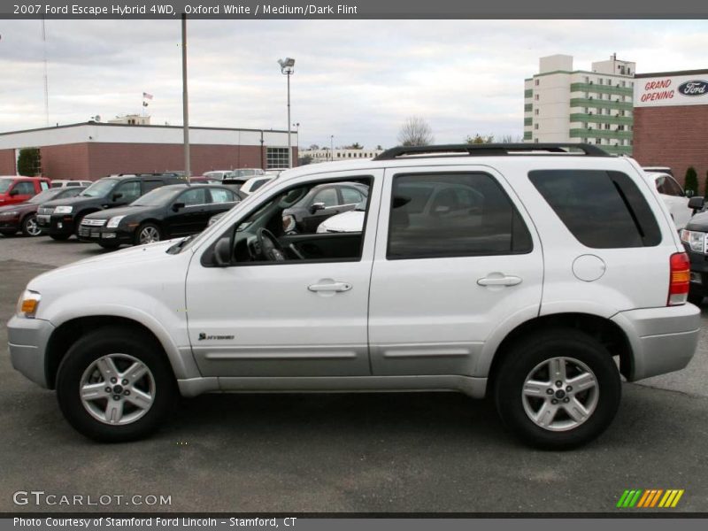 Oxford White / Medium/Dark Flint 2007 Ford Escape Hybrid 4WD