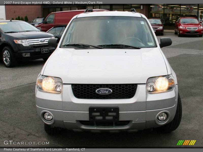 Oxford White / Medium/Dark Flint 2007 Ford Escape Hybrid 4WD