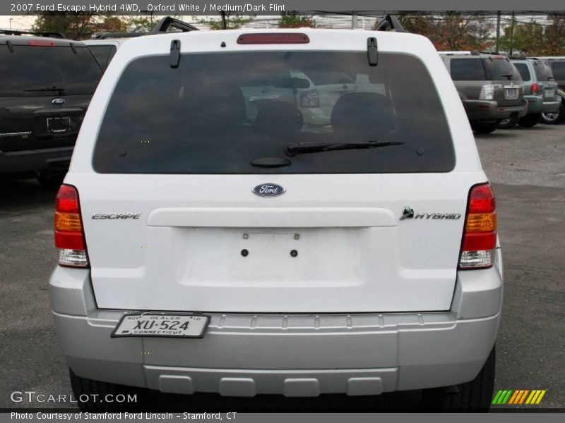 Oxford White / Medium/Dark Flint 2007 Ford Escape Hybrid 4WD