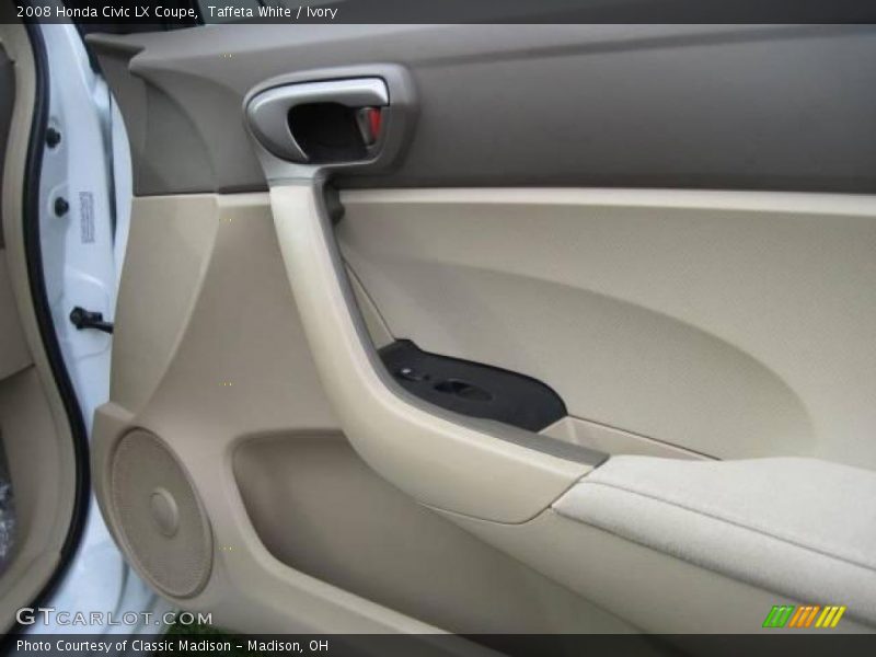 Taffeta White / Ivory 2008 Honda Civic LX Coupe