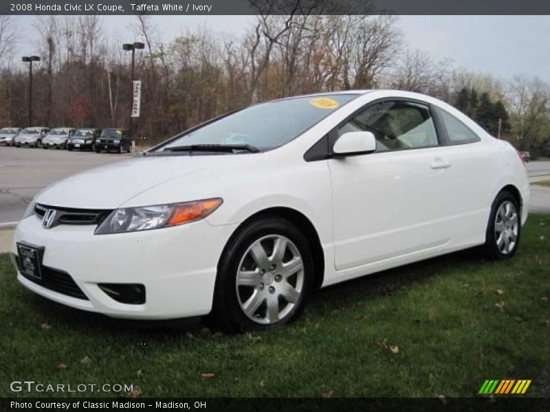 Taffeta White / Ivory 2008 Honda Civic LX Coupe