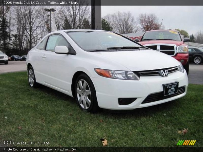 Taffeta White / Ivory 2008 Honda Civic LX Coupe