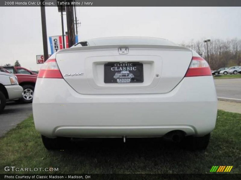 Taffeta White / Ivory 2008 Honda Civic LX Coupe