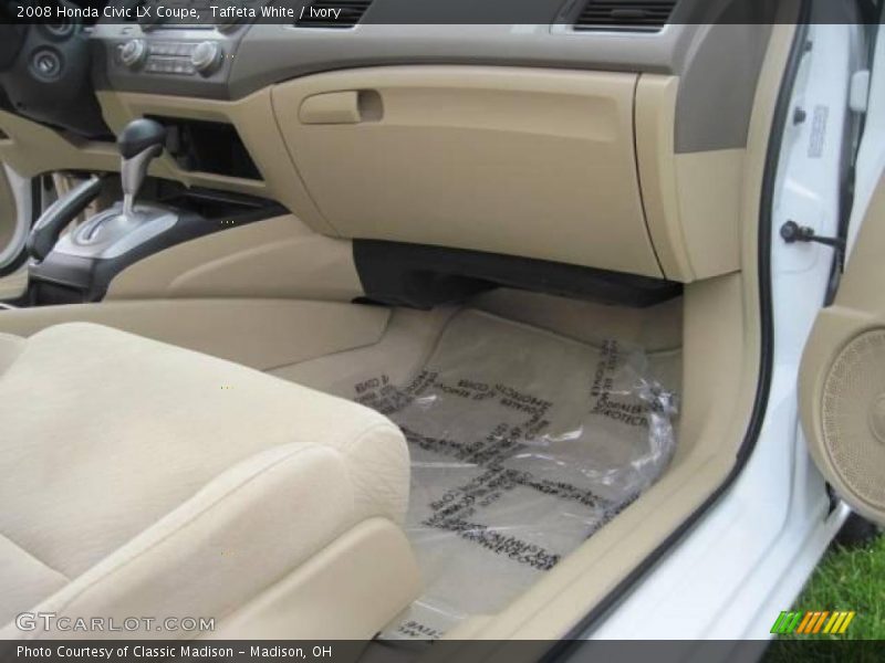 Taffeta White / Ivory 2008 Honda Civic LX Coupe