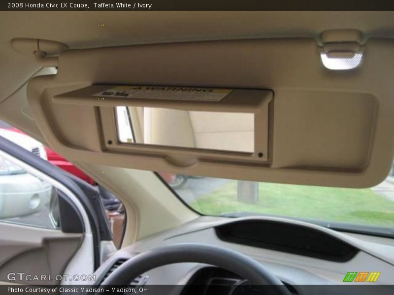 Taffeta White / Ivory 2008 Honda Civic LX Coupe